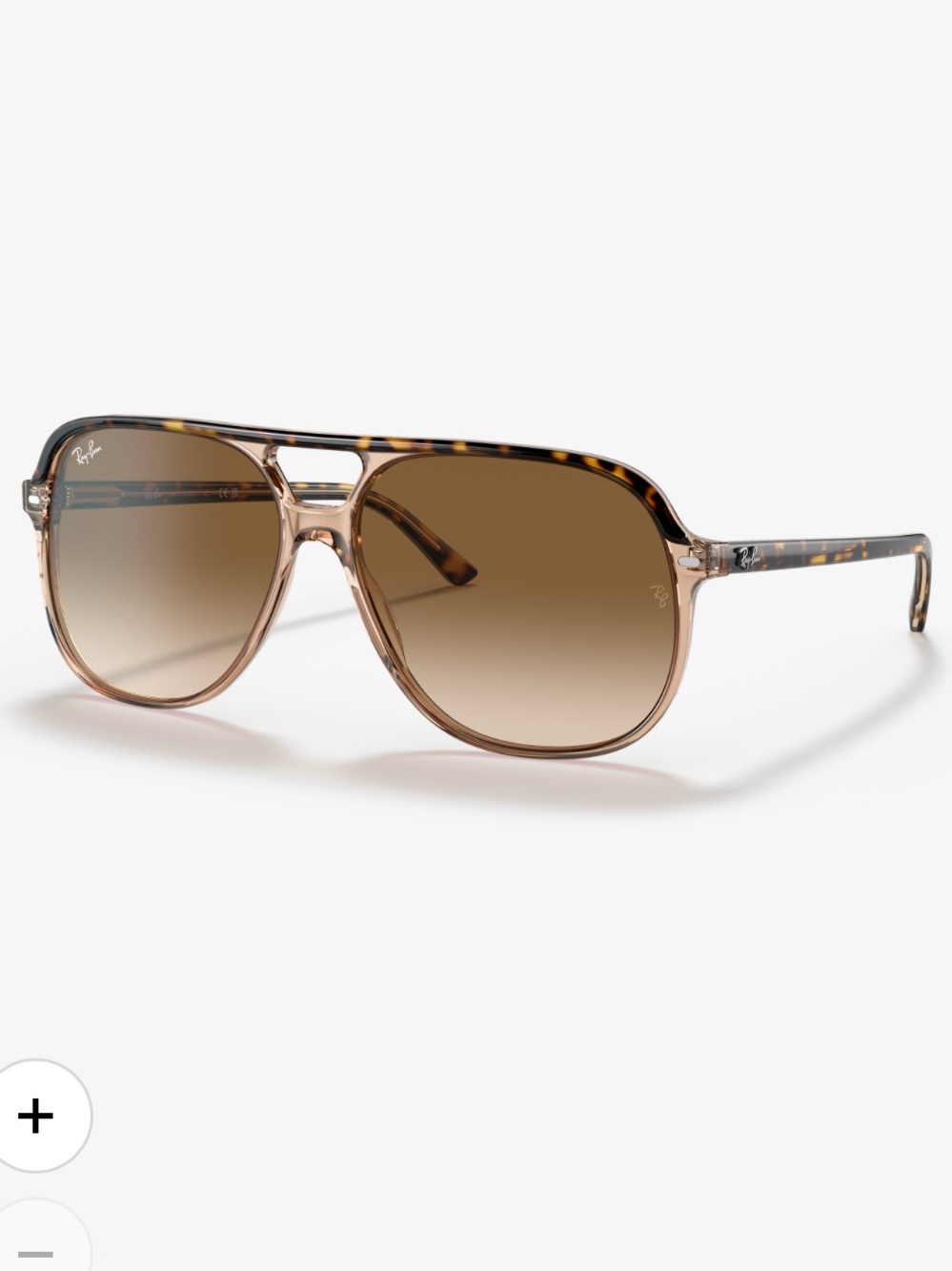 Ray-Ban Bill Brown Gradient Tortoiseshell Aviator Sunglasses